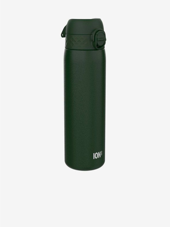 ION8 Tmavě zelená nerezová lahev Ion8 Leak Proof (600 ml)