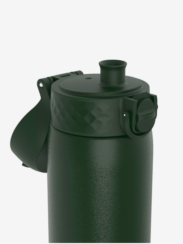ION8 Tmavě zelená nerezová lahev Ion8 Leak Proof (600 ml)