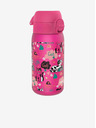 ION8 Tmavě růžová vzorovaná lahev Ion8 Leak Proof Cats (350 ml)