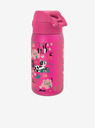 ION8 Tmavě růžová vzorovaná lahev Ion8 Leak Proof Cats (350 ml)