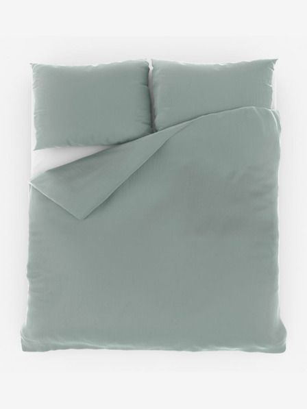 Kvalitex Francouzské mušelínové povlečení 240x220, 70x90cm světle zelené Kvalitex