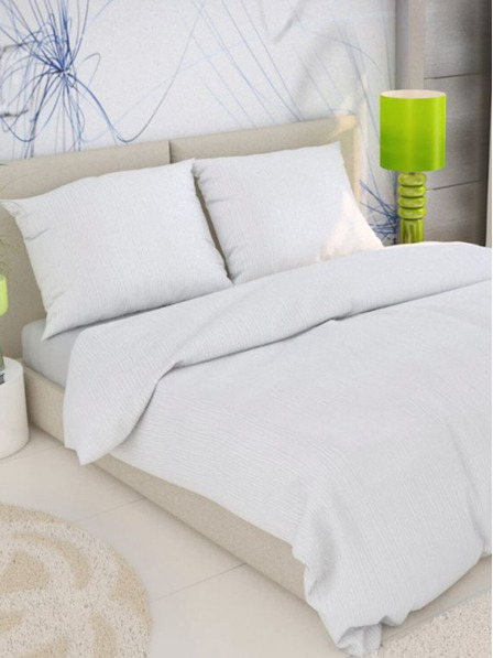 Kvalitex Francouzské prodloužené krepové povlečení 240x220, 70x90cm bílé Kvalitex