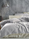 Kvalitex Francouzské mušelínové povlečení 240x220, 70x90cm světle šedé Kvalitex
