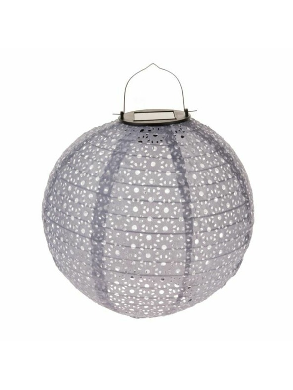 Casa de Engel Textilní venkovní lampion se solárním LED světlem, 0/72