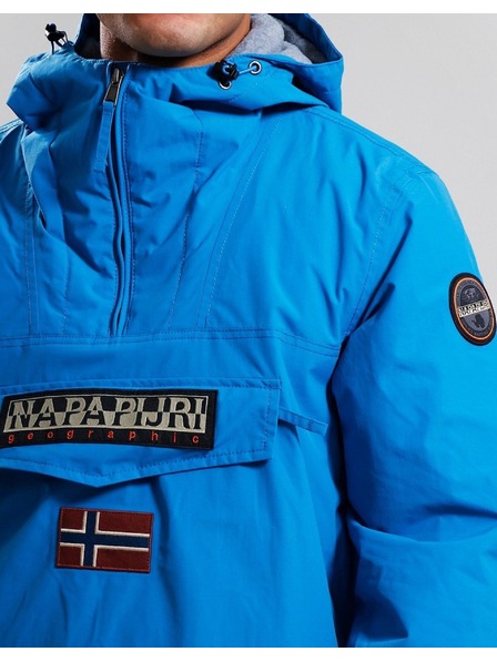 Napapijri Pánska modrá bunda Napapijri Rainforest Wint 3 Blue Sapphire