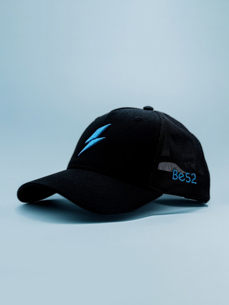 Be52 Be52 Bolt kšiltovka premium černá/modrá