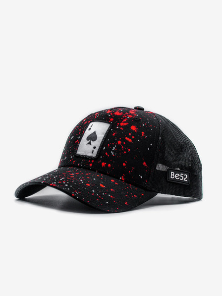 Be52 Be52 Ace splash kšiltovka premium černá/červená-bílá