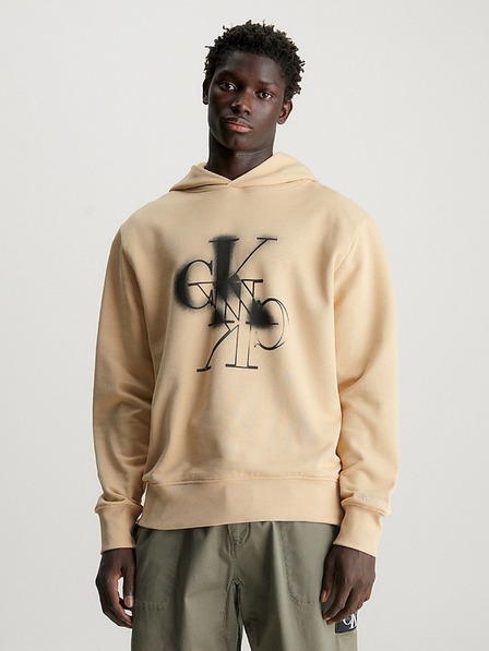 Calvin Klein Pánská béžová mikina Calvin Klein