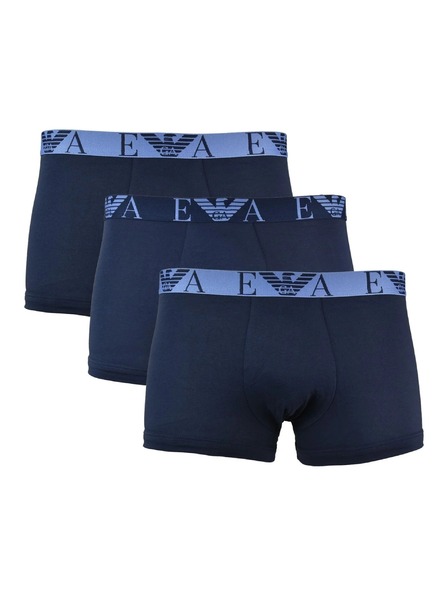Emporio Armani Súprava troch kusov tmavomodrých boxeriek Emporio Armani Underwear 40035 Marine 3-Pack