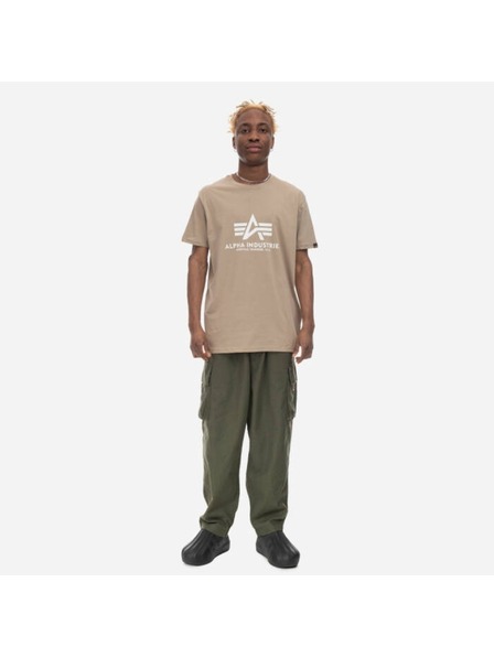 Alpha Industries Pánske béžové tričko Alpha Industries Basic T Vintage Sand