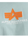 Alpha Industries Pánske zelené tričko Alpha Industries Basic T Dusty Green