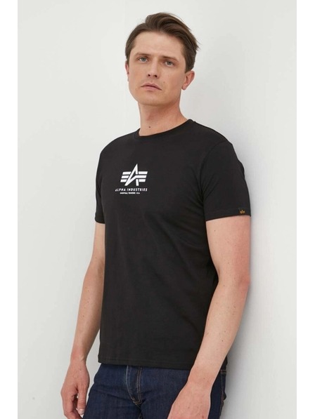 Alpha Industries Pánske čierne tričko Basic T-Shirt Alpha Industries Black