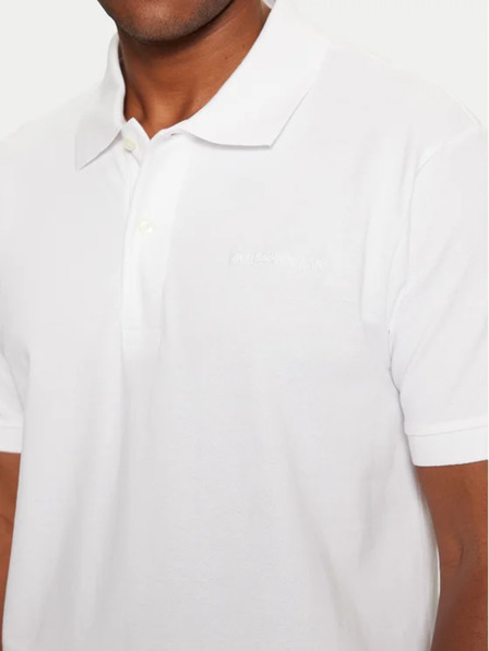 Guess Jeans Pánské bílé polo triko kcjv1 Guess jeans