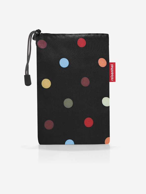 Reisenthel Černá dámská skládací puntíkovaná pláštěnka Reisenthel Mini Maxi Poncho