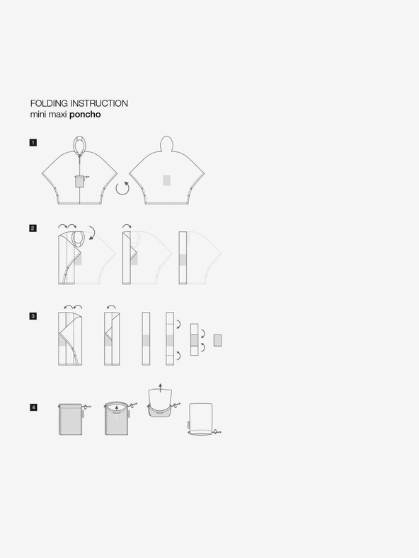 Reisenthel Černá dámská skládací puntíkovaná pláštěnka Reisenthel Mini Maxi Poncho