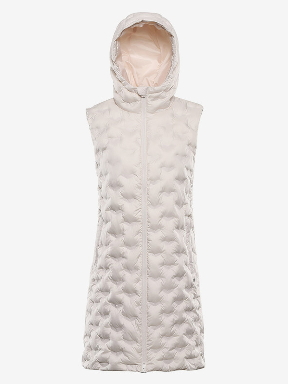 ALPINE PRO Dámská vesta s membránou ALPINE PRO GURFA pastel parchment