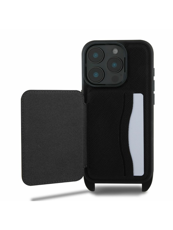 Karl Lagerfeld Karl Lagerfeld Saffiano Crossbody Popruh Karl and Choupette Kryt pro iPhone 16 Pro Black