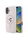 Karl Lagerfeld Karl Lagerfeld Liquid Silicone Karl and Choupette MagSafe Zadní Kryt pro iPhone 16 Pink