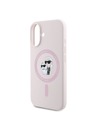 Karl Lagerfeld Karl Lagerfeld Liquid Silicone Karl and Choupette MagSafe Zadní Kryt pro iPhone 16 Pink