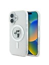 Karl Lagerfeld Karl Lagerfeld IML Glitter Karl and Choupette MagSafe Zadní Kryt pro iPhone 16 Transparent