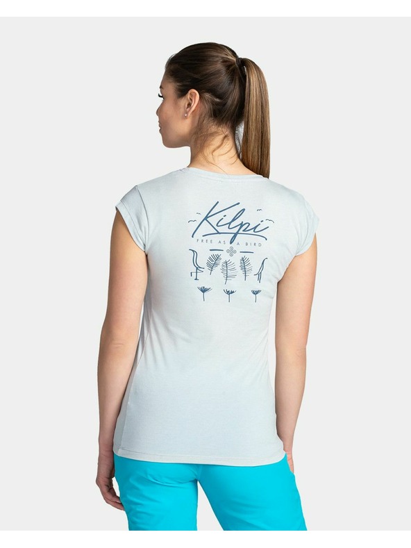 Kilpi Světle šedé dámské bavlněné triko Kilpi Los