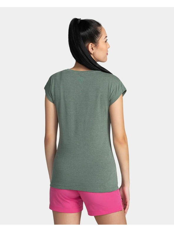 Kilpi Tmavě zelené dámské bavlněné tričko Kilpi Promo