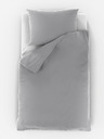 Kvalitex Prodloužené mušelínové povlečení 140x220, 70x90cm světle šedé Kvalitex