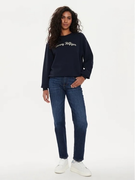 Tommy Hilfiger Dámsky tmavo modrý vintage sveter Tommy Hilfiger