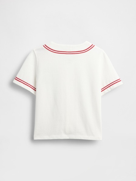 GAP Baby mikinová košile na knoflíky Baseball Americana GAP