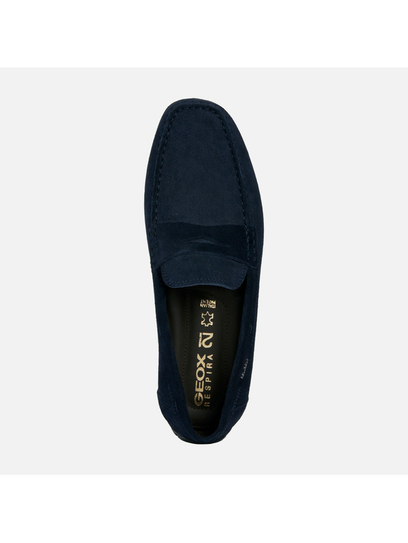 Geox Tmavě modré pánské mokasíny Geox Moner 2Fit