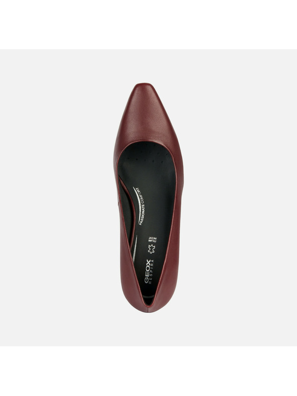 Geox Vínové dámské lodičky Geox Giselda