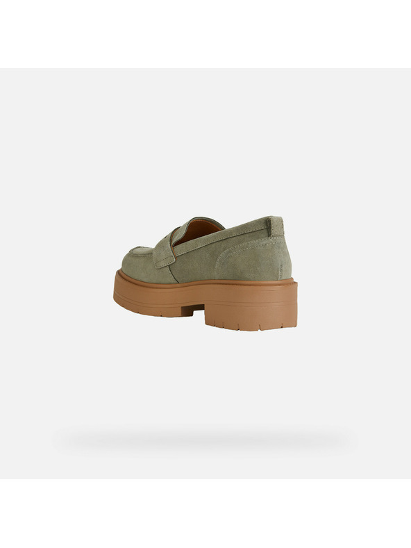 Geox Světle zelené dámské mokasíny Geox Spherica EC7