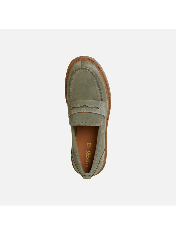Geox Světle zelené dámské mokasíny Geox Spherica EC7
