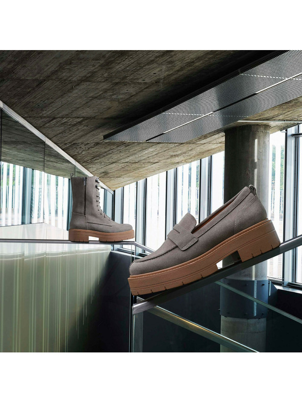 Geox Světle zelené dámské mokasíny Geox Spherica EC7