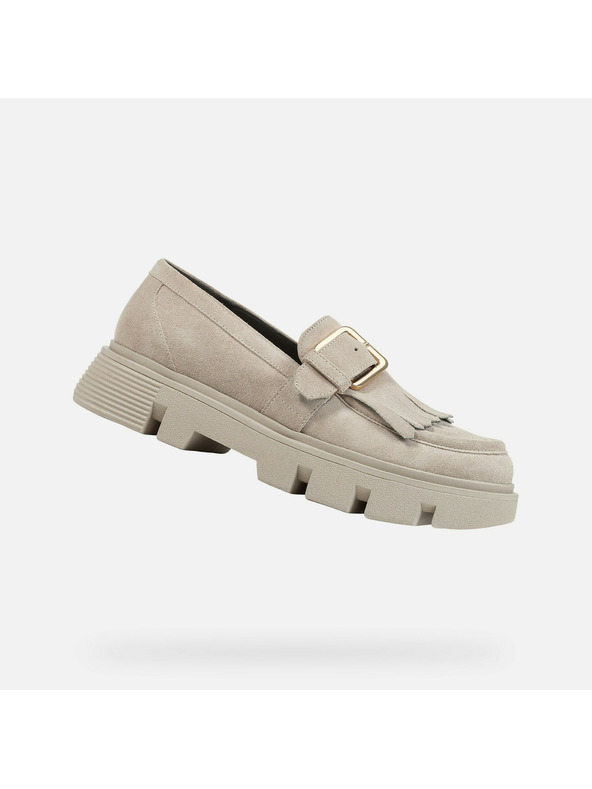 Geox Krémové dámské mokasíny Geox Vilde