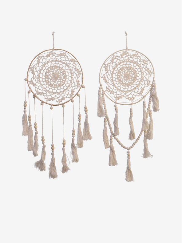 Kaemingk Sada dvou lapačů snů ve světle hnědé barvě Kaemingk (2 ks)