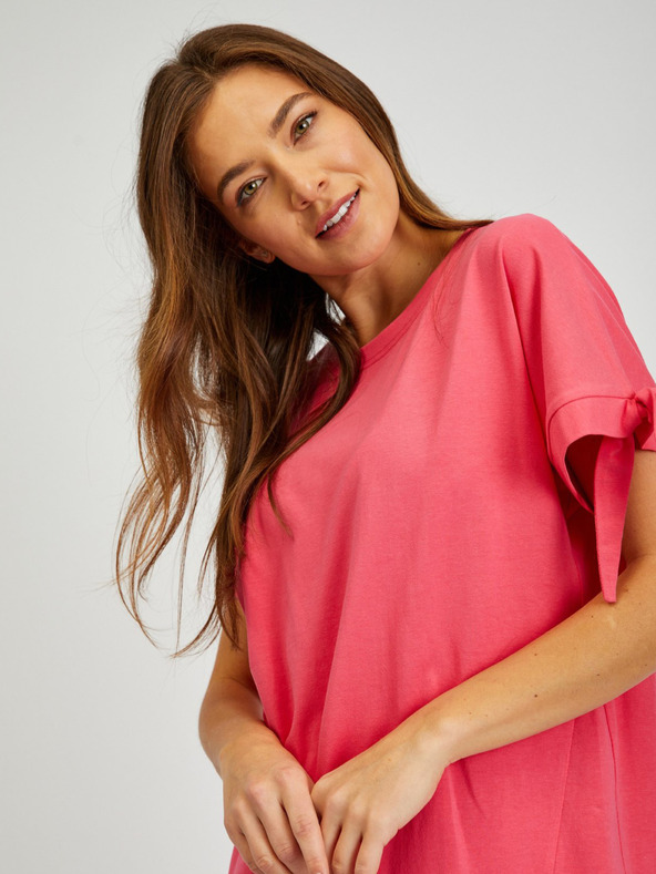 Sam 73 Tmavě růžové dámské letní basic šaty SAM73 Tucana