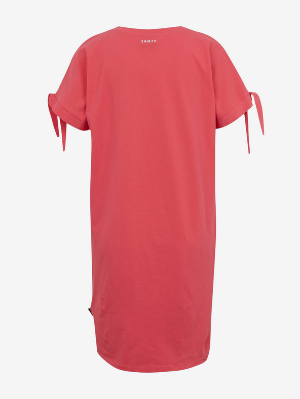 Sam 73 Tmavě růžové dámské letní basic šaty SAM73 Tucana