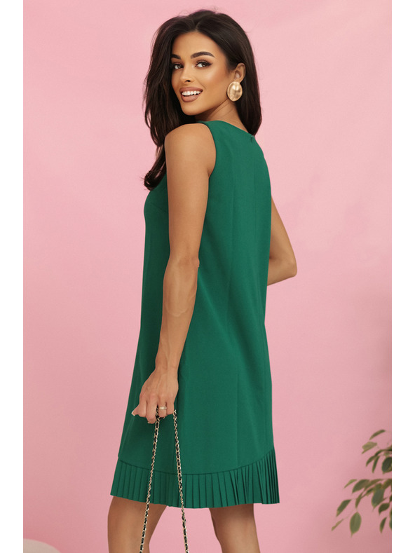 numoco Šaty KARINE s asymetrickým záhybem