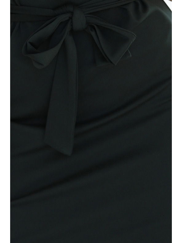 numoco ROXI šaty s asymetrickou sukní a páskem