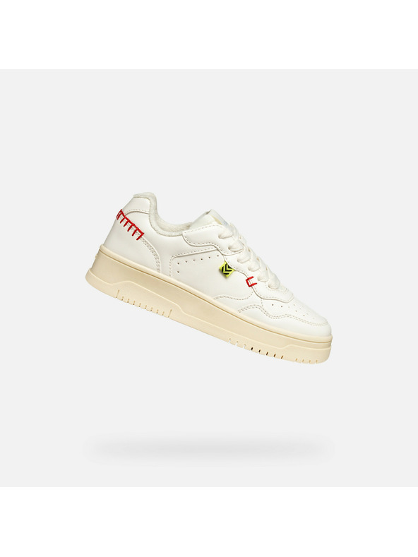 Geox Krémové dívčí tenisky Geox Lestrella