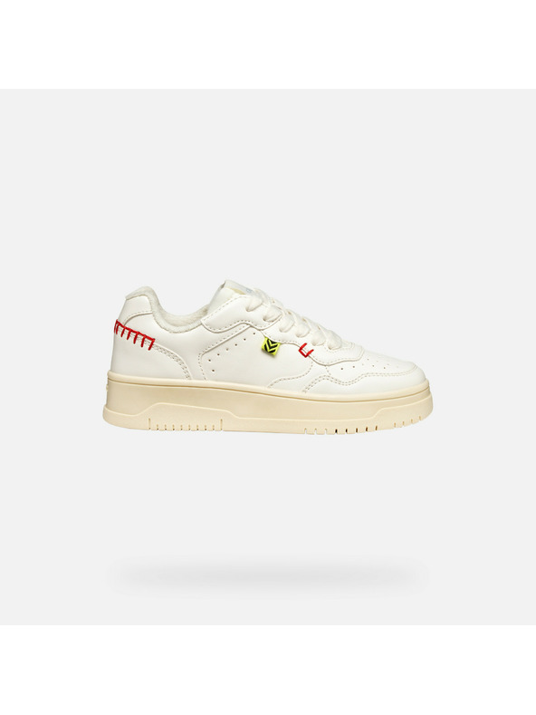 Geox Krémové dívčí tenisky Geox Lestrella