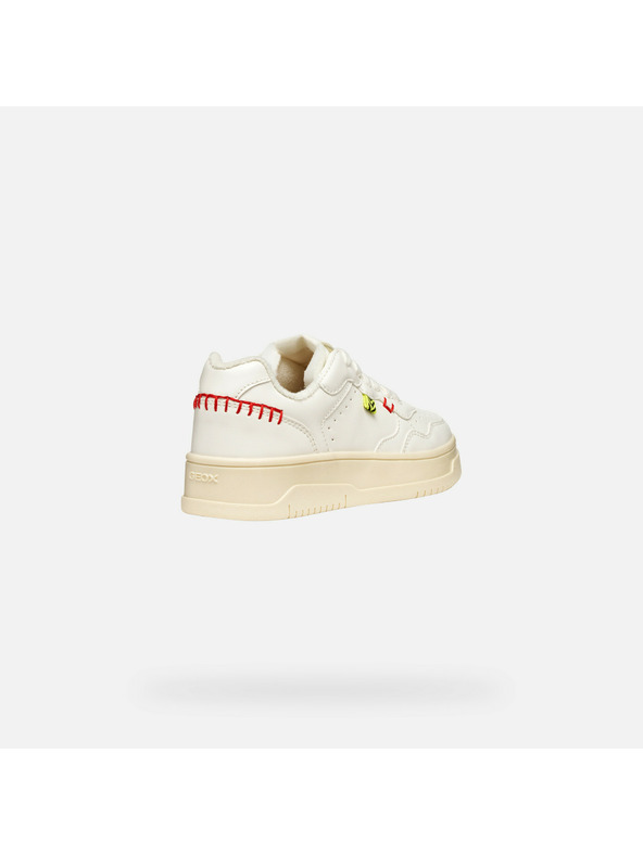 Geox Krémové dívčí tenisky Geox Lestrella