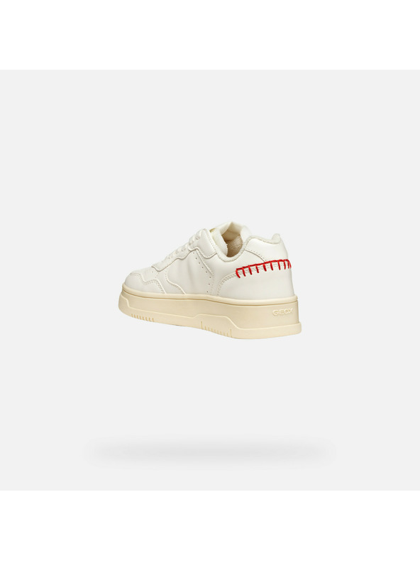 Geox Krémové dívčí tenisky Geox Lestrella