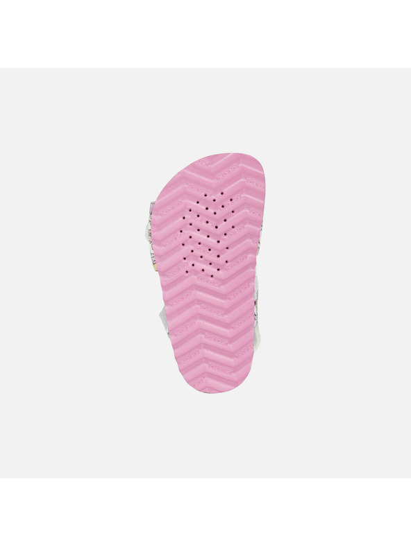 Geox Bílé dívčí sandály Geox Chalki