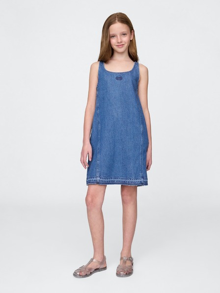 GAP Dětské džínové šaty UltraSoft Americana GAP