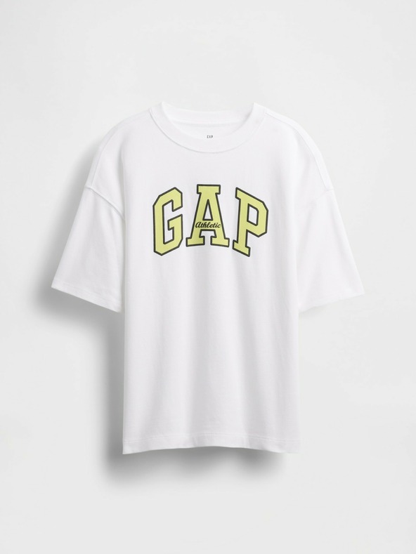 GAP Dětské oversize tričko Heavyweight Athletic Logo GAP
