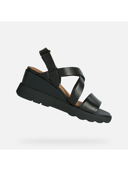 Geox Černé dámské sandály Geox Spherica EC6