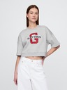 GAP Oversize crop mikina VintageSoft Americana GAP