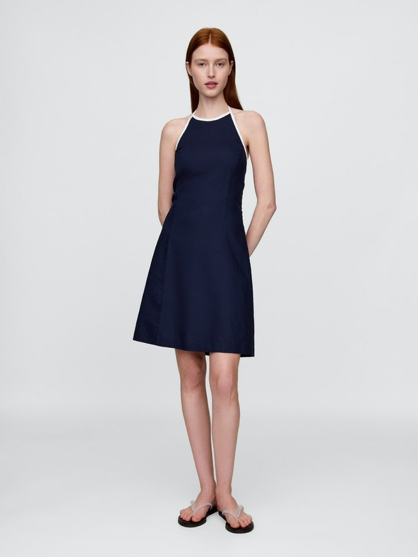 GAP Lněné mini šaty Americana GAP